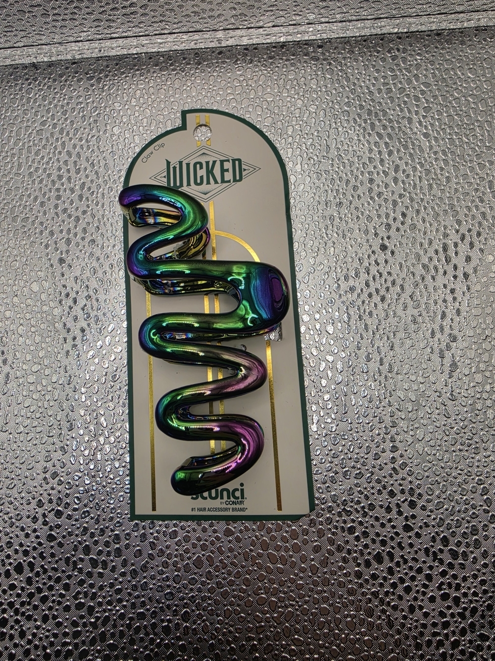 Wicked Iridescent Wave Hair Clip by Scunci - Multicolor. Discontinued. HTF